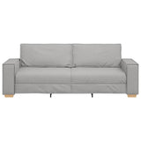 Canapé 3 places Gris nuage 180 cm Tissu