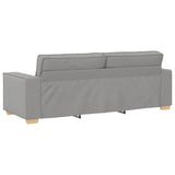Canapé 3 places Gris nuage 180 cm Tissu