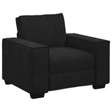 Fauteuil noir 60 cm velours