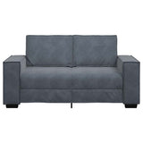 Canapé à 2 places Gris foncé 120 cm Velours