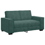 Canapé à 2 places Vert foncé 120 cm Velours