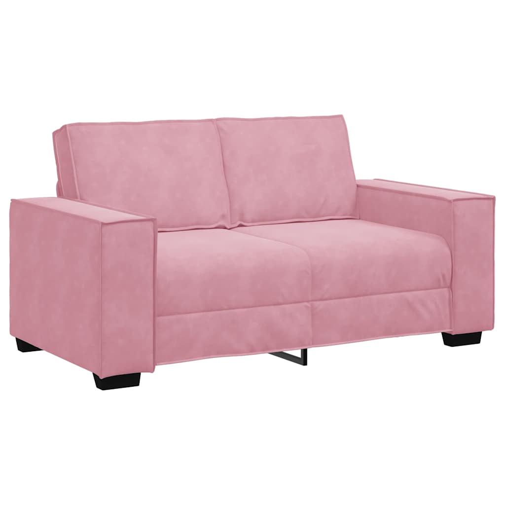 Canapé à 2 places Rose 120 cm Velours