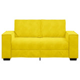 Canapé à 2 places Jaune 120 cm Velours