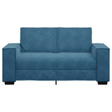 Canapé à 2 places Bleu 120 cm Velours