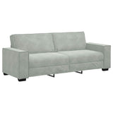 Canapé à 3 places Gris clair 180 cm Velours