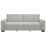 Canapé à 3 places Gris clair 180 cm Velours