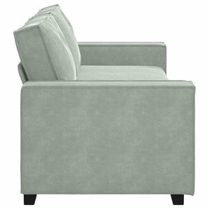 Canapé à 3 places Gris clair 180 cm Velours