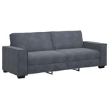 Canapé à 3 places Gris foncé 180 cm Velours