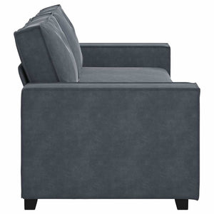 Canapé à 3 places Gris foncé 180 cm Velours