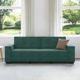 Canapé à 3 places Vert foncé 180 cm Velours
