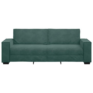 Canapé à 3 places Vert foncé 180 cm Velours