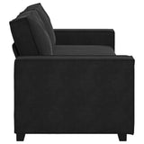 Canapé à 3 places Noir 180 cm Velours