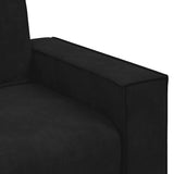 Canapé à 3 places Noir 180 cm Velours