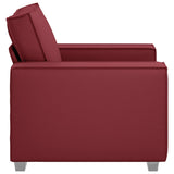 Fauteuil canapé Rouge bordeaux 99 x 78 x 84 cm Cuir artificiel