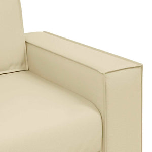 Fauteuil canapé Crème 160 x 78 x 84 cm Cuir artificiel