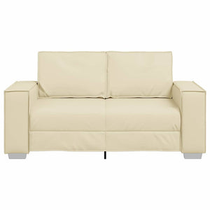 Fauteuil canapé Crème 160 x 78 x 84 cm Cuir artificiel