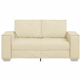 Fauteuil canapé Crème 160 x 78 x 84 cm Cuir artificiel