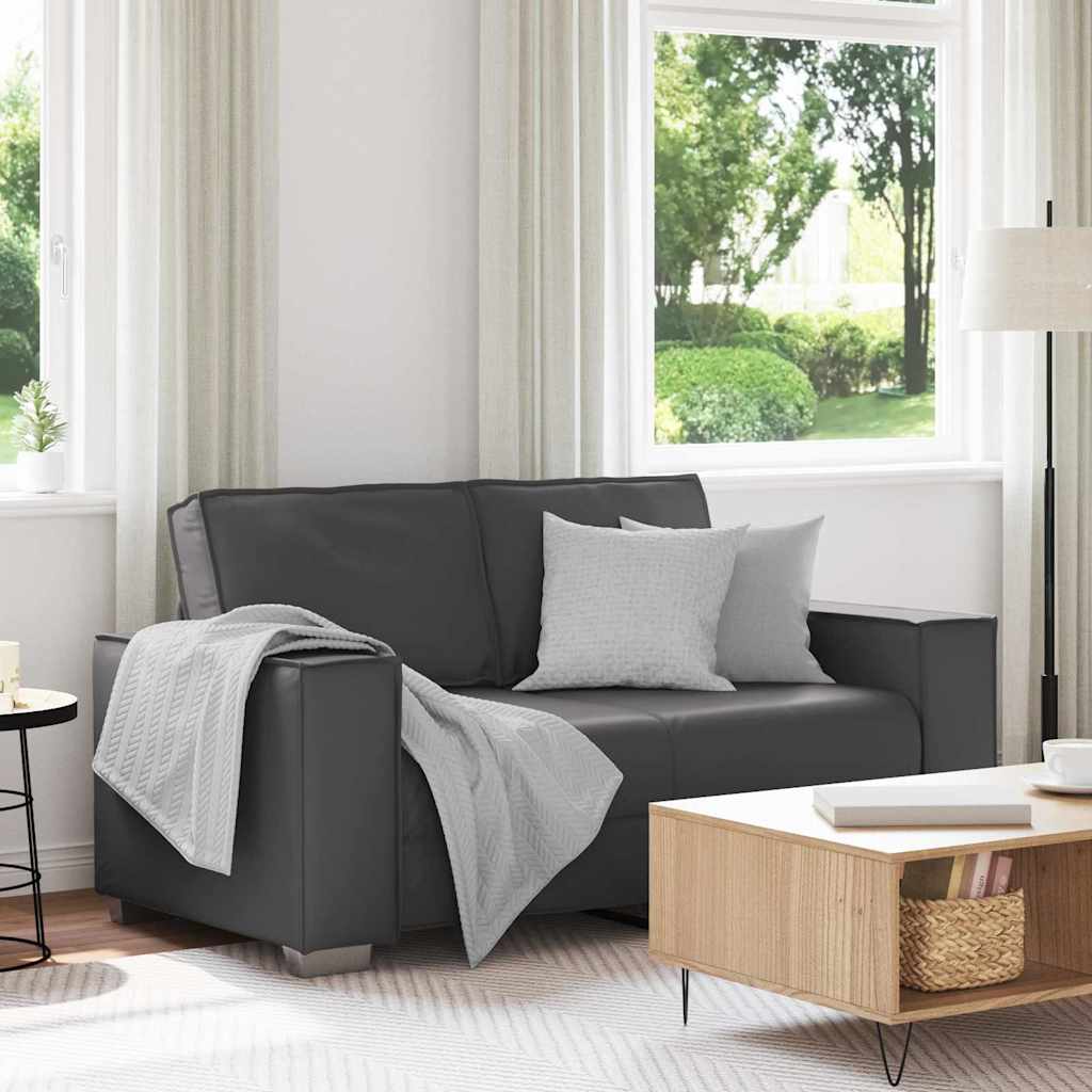 Fauteuil canapé Gris 160 x 78 x 84 cm Cuir artificiel