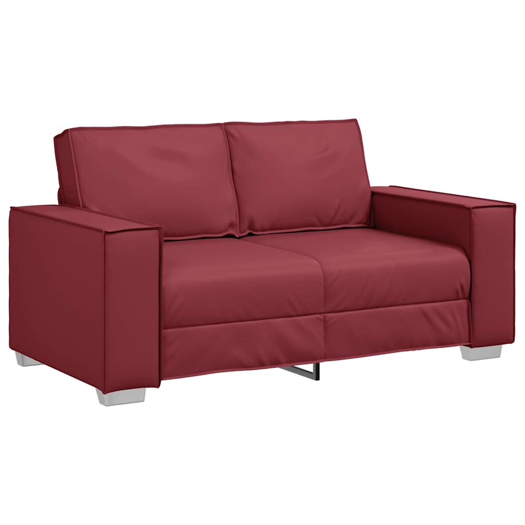 Fauteuil canapé Rouge bordeaux 160 x 78 x 84 cm Cuir artificiel