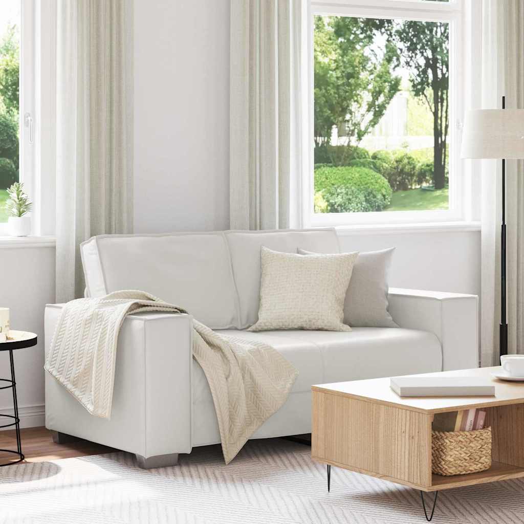 Fauteuil canapé Blanc 160 x 78 x 84 cm Cuir artificiel