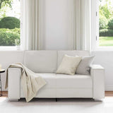 Fauteuil canapé Blanc 160 x 78 x 84 cm Cuir artificiel