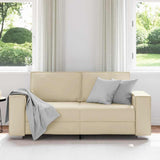Fauteuil canapé Crème 180 x 78 x 84 cm Cuir artificiel