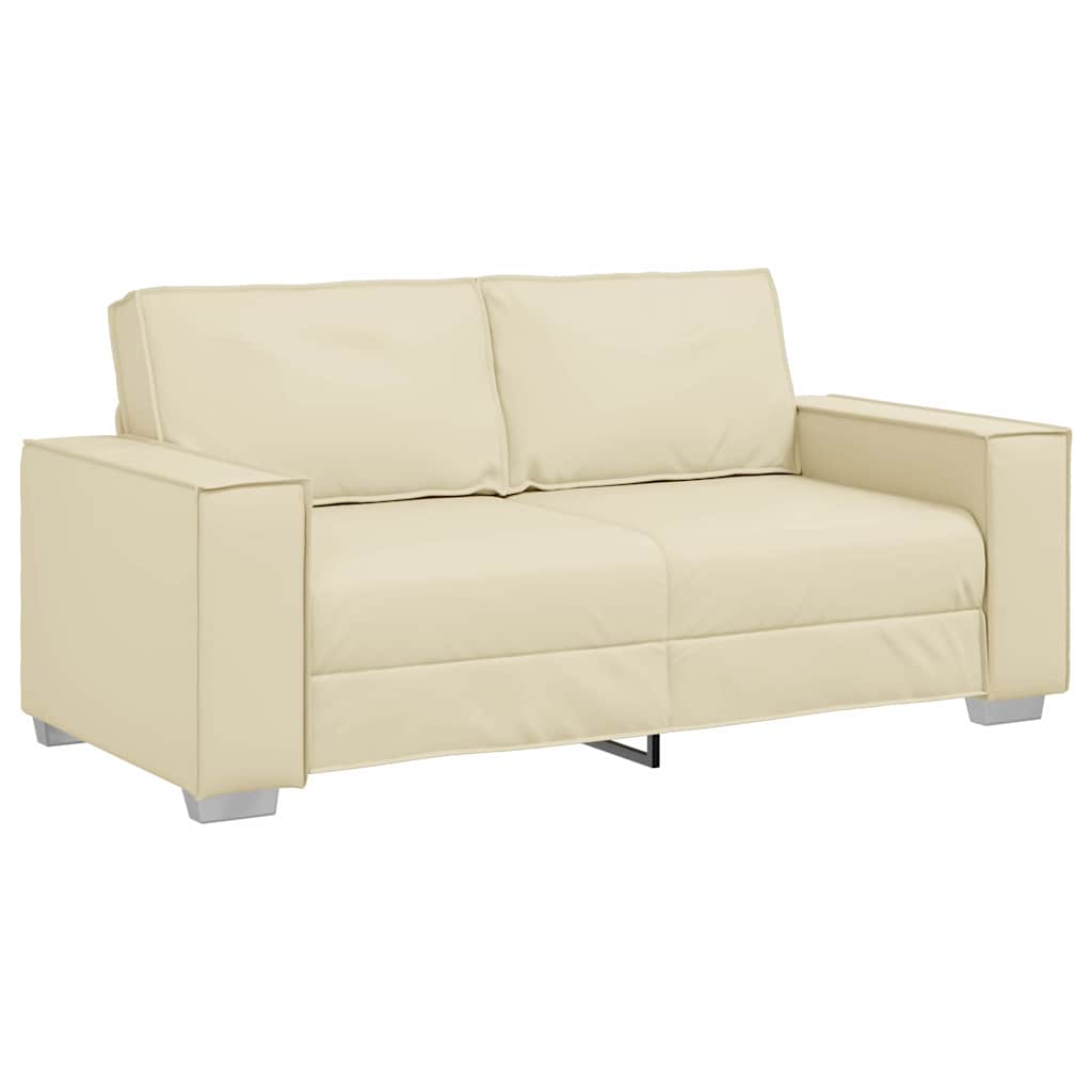 Fauteuil canapé Crème 180 x 78 x 84 cm Cuir artificiel