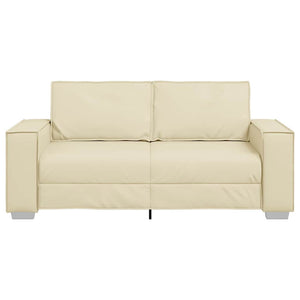 Fauteuil canapé Crème 180 x 78 x 84 cm Cuir artificiel