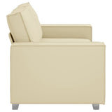 Fauteuil canapé Crème 180 x 78 x 84 cm Cuir artificiel