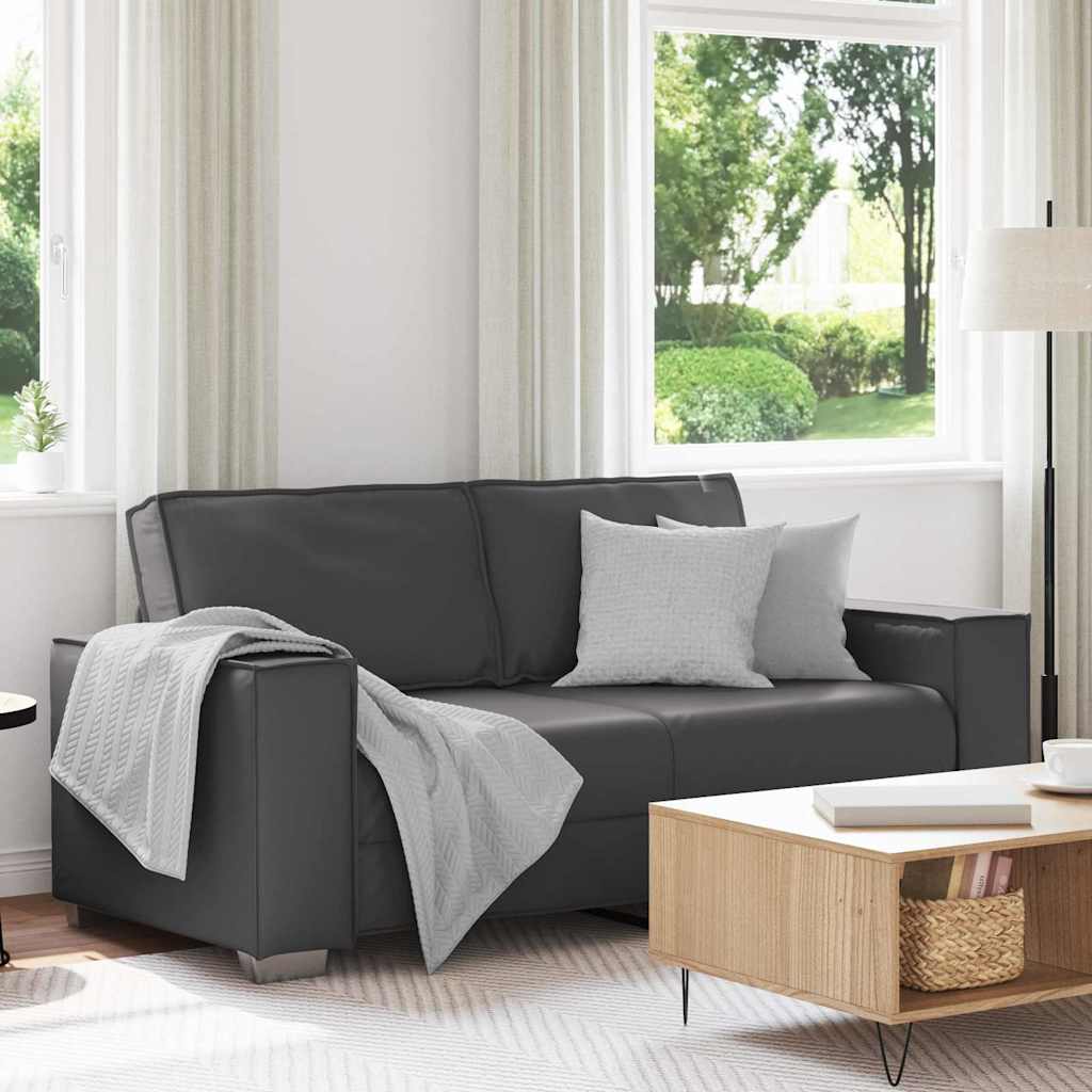 Fauteuil canapé Gris 180 x 78 x 84 cm Cuir artificiel