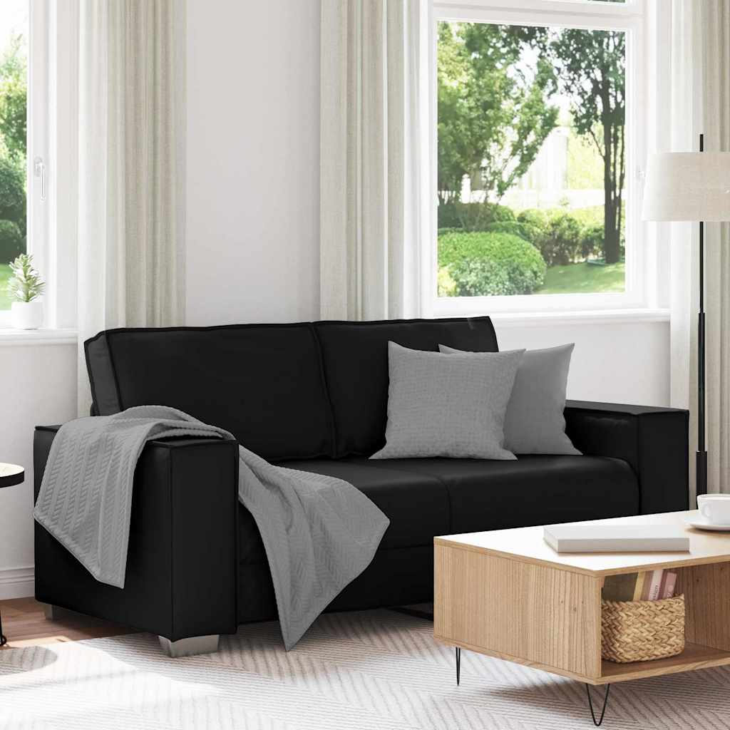 Fauteuil canapé Noir 180 x 78 x 84 cm Cuir artificiel