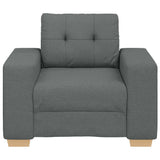 Fauteuil Gris foncé 60 cm Tissu