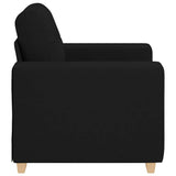 Fauteuil Noir 60 cm Tissu