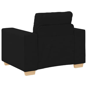 Fauteuil Noir 60 cm Tissu