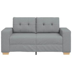 Canapé causeuse gris clair 120 cm tissu