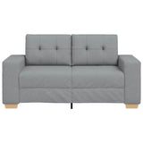 Canapé causeuse gris clair 120 cm tissu