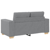 Canapé causeuse gris clair 120 cm tissu