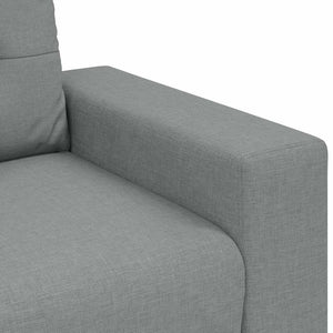 Canapé causeuse gris clair 120 cm tissu