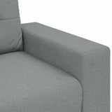 Canapé causeuse gris clair 120 cm tissu