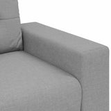 Canapé deux places avec coussin Gris nuage tissu