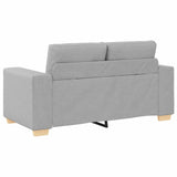 Canapé deux places avec coussin Gris nuage tissu