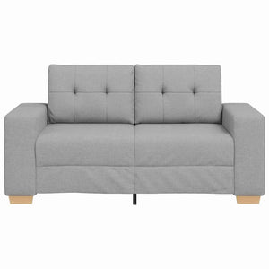 Canapé deux places avec coussin Gris nuage tissu