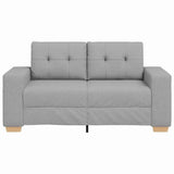 Canapé deux places avec coussin Gris nuage tissu