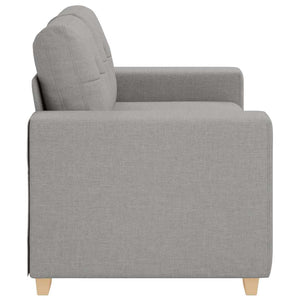 Canapé deux places avec coussin Gris nuage tissu