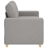 Canapé deux places avec coussin Gris nuage tissu