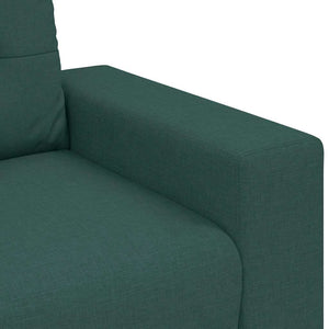Canapé deux places avec coussin Vert foncé tissu