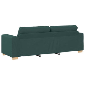 Canapé deux places avec coussin Vert foncé tissu