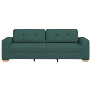 Canapé deux places avec coussin Vert foncé tissu