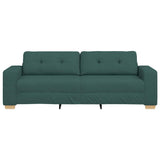 Canapé deux places avec coussin Vert foncé tissu