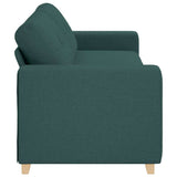 Canapé deux places avec coussin Vert foncé tissu